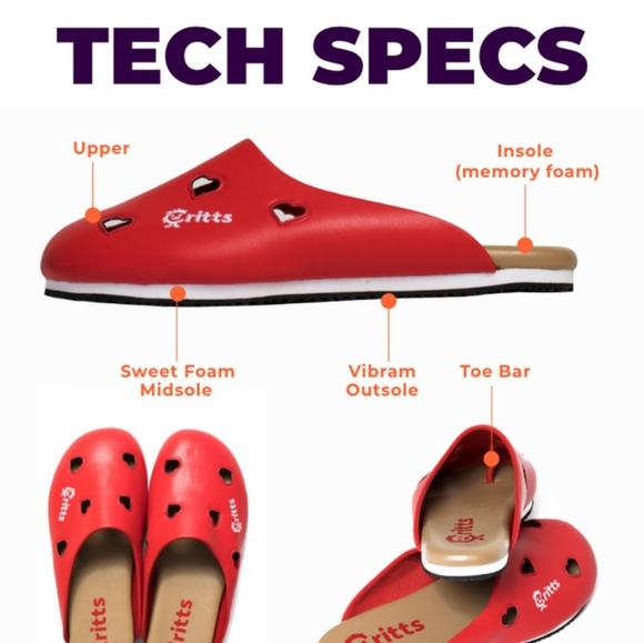 Flip Critts the orange 🧡 hearts shoes - Picture 3 of 7